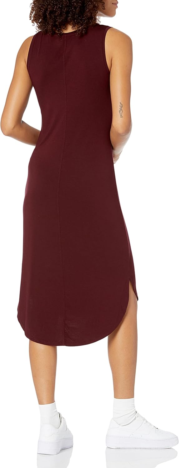 Amazon Essentials Women's Jersey Regular-Fit Sleeveless v-Neck Midi Dress (Previously Daily Ritual) - Image 2