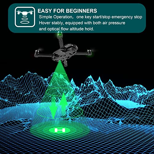 Untei Drones With Camera For Adults 4K, Gps Auto Return Home, Optical Flow Positioning, Brushless Motor, Headless Mode, 46Mins Flight Time #TOP4