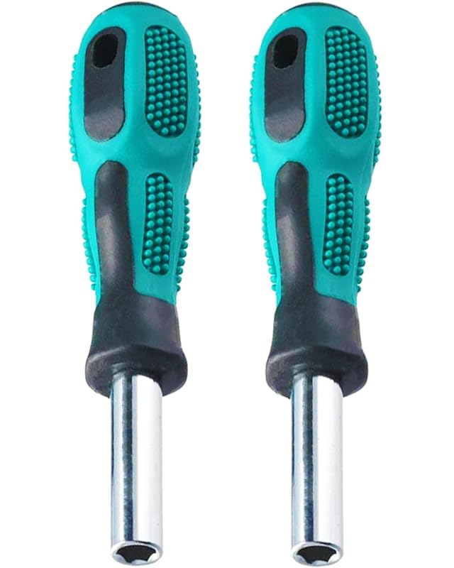 Cabo porta-bits magnético 1/4 pol. (6,35 mm) com empunhadura antiderrapante DOFEDOFO BS30, 110 mm, kit com 2 peças