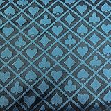 Speed Cloth Poker Table Fabric - 108X60 Inch Section of Suited Casino Card Game Table Felt Top Cover－Blue