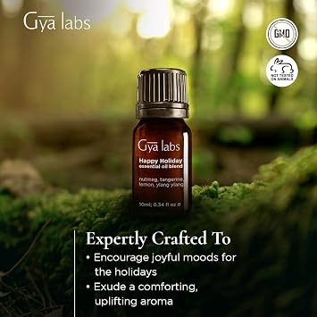 Gya Labs Happy Holiday Essential Oil Blend - 0.34 Fl Oz - for Diffuser