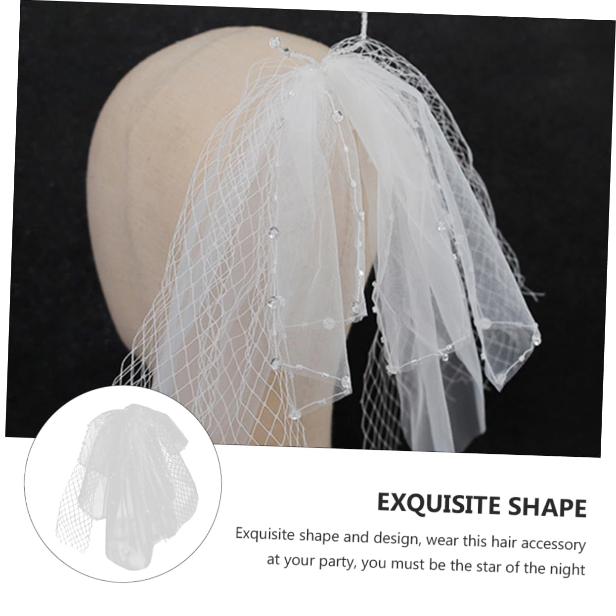 FOMIYES 3pcs Vintage Wedding Veil Headpiece for Women Elegant Bridal Hair Accessory Headdress Detailing Suitable for Long and Hair for Weddings and Special Occasions