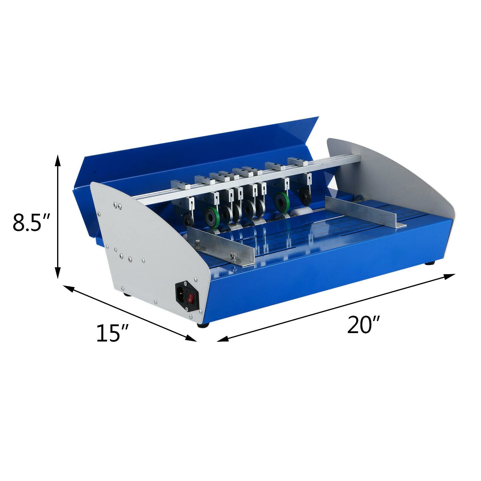 3 in 1 Elettrico Paper Cutter Crimper Die Cut Punteggio Punteggio Punteggiato Linea Strumento per Libri Foto con Tavolo Esteso