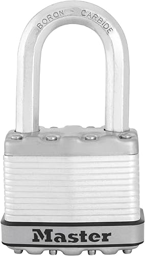 Miniatura 8 de Master Lock M5XTRILF Magnum - Candado resistente para exteriores con llave, paquete de 3 llaves, color plateado