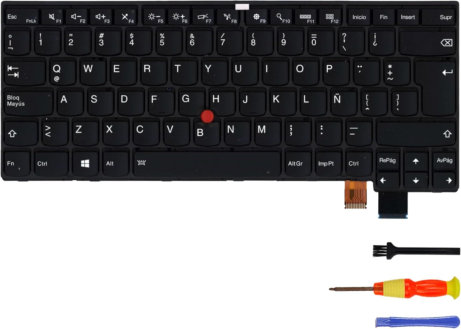 Replacement Keyboard with Backlit for Lenovo Thinkpad T460S/NEW S2 2016 2017/ThinkPad 13 Latinoamérica Español/Latin America Spanish Layout