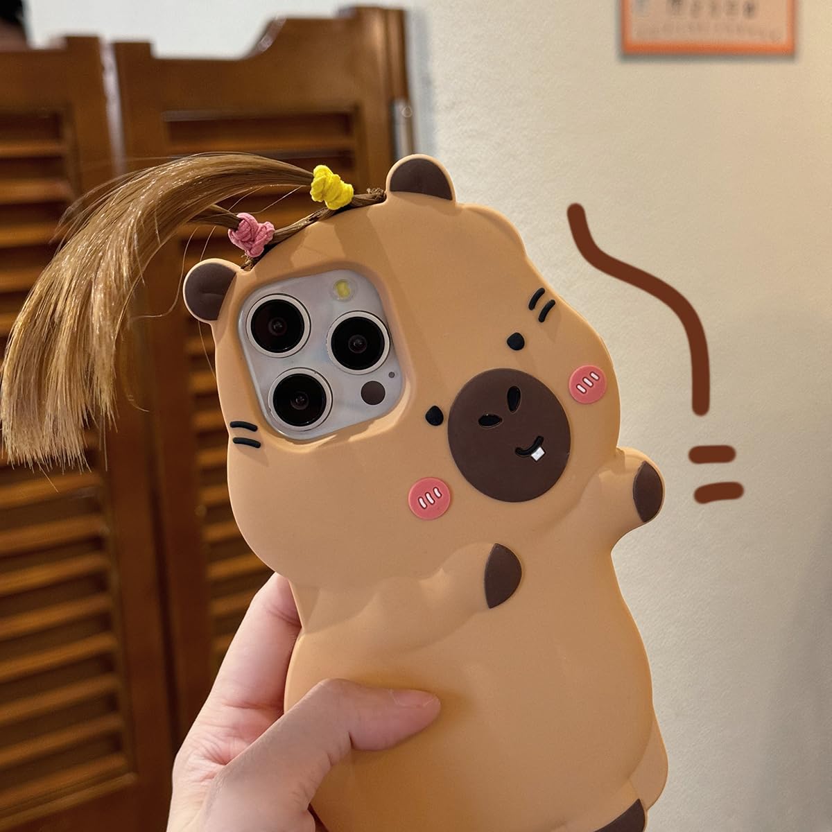 Amazon.co.jp: QoKcoahn iPhone 16 Pro Max用ケース、3Dカワイイスマホ