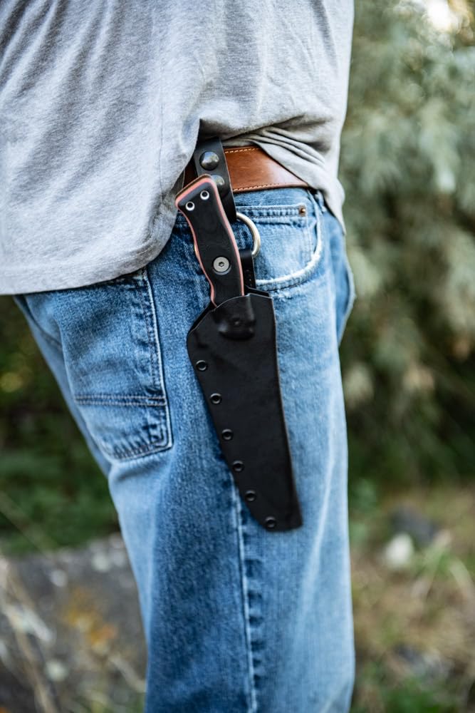 TOPS Knives Operator 7 Full Tang Fixed Blade- Midnight