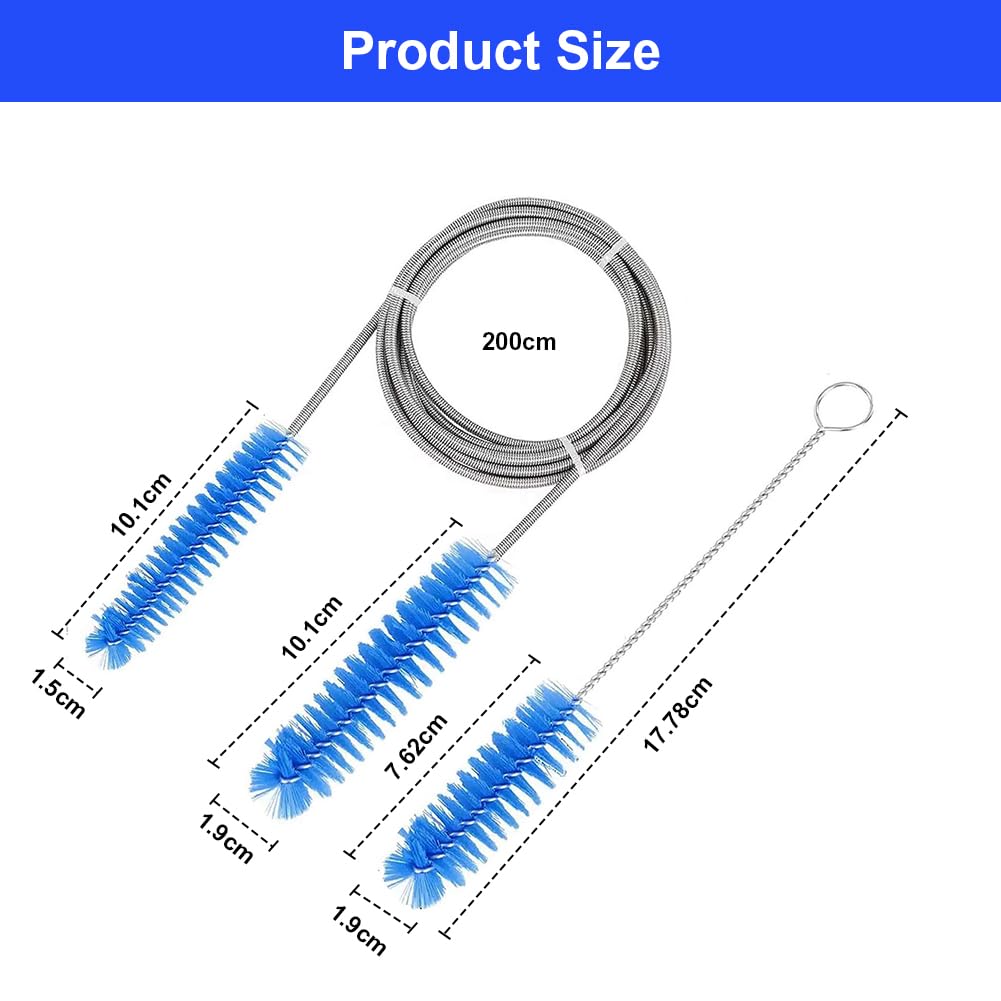 CPAP szczotka do czyszczenia węża 8 w 1, CPAP, szczotka do czyszczenia węża, średnica szczotki 15 mm i 19 mm, wąż CPAP i szczotka do czyszczenia masek, do Cpap, rur, szczotka do czyszczenia akwarium