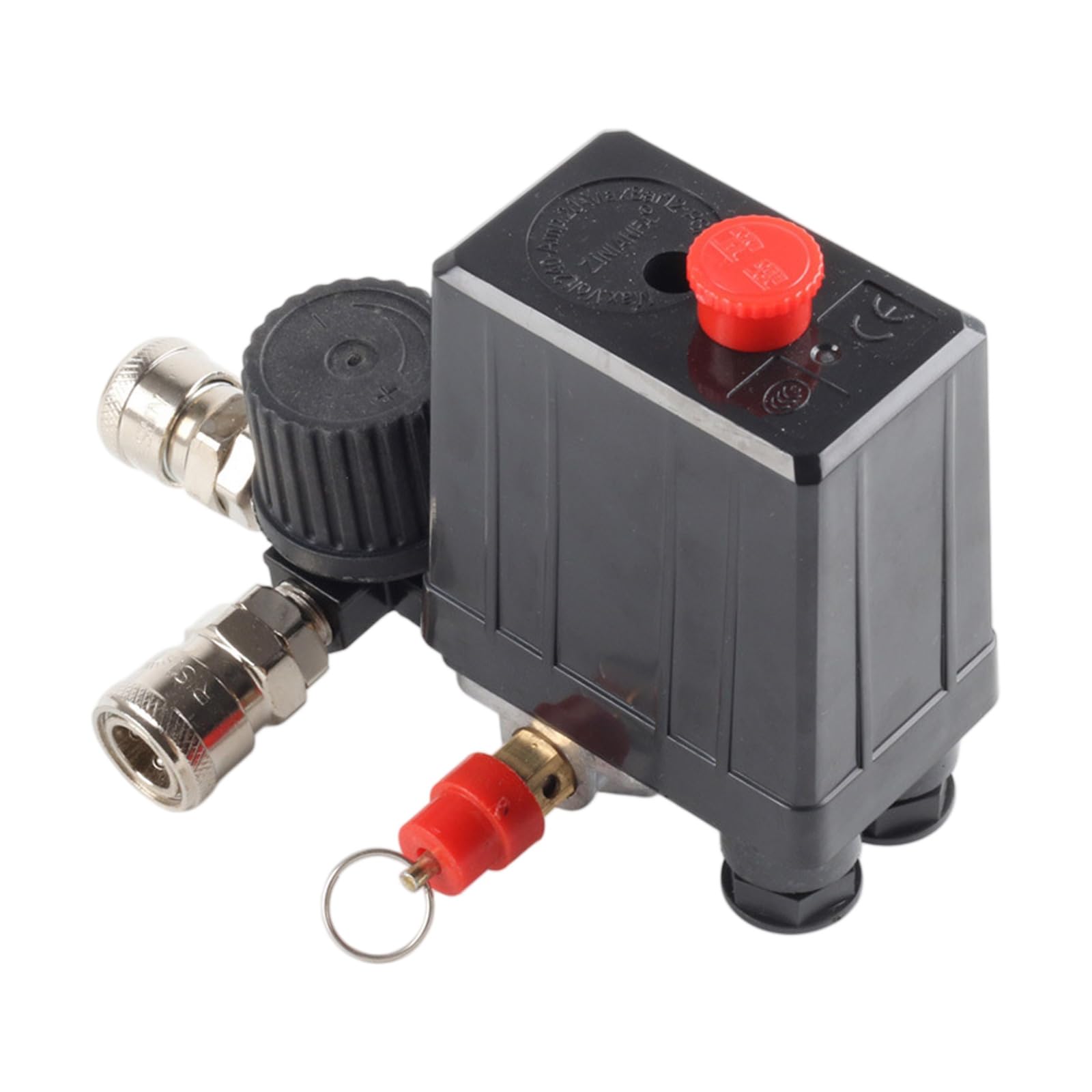 90-120PSI Control with Gauge 220V / 380V Air Compressor Pumps Pressure Switches Control Manifold Relief Regulator Air Propelled Pressure Management