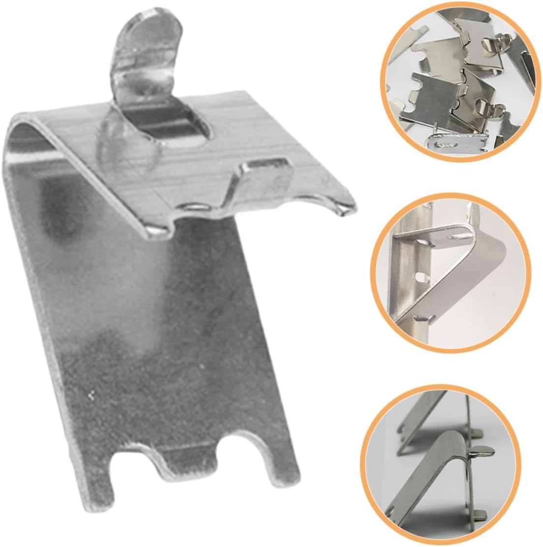 POPETPOP 48pcs Fridge Shelf Replacement Clips Metal Freezer Shelf Hooks No Drill Cooler Support for Fridge