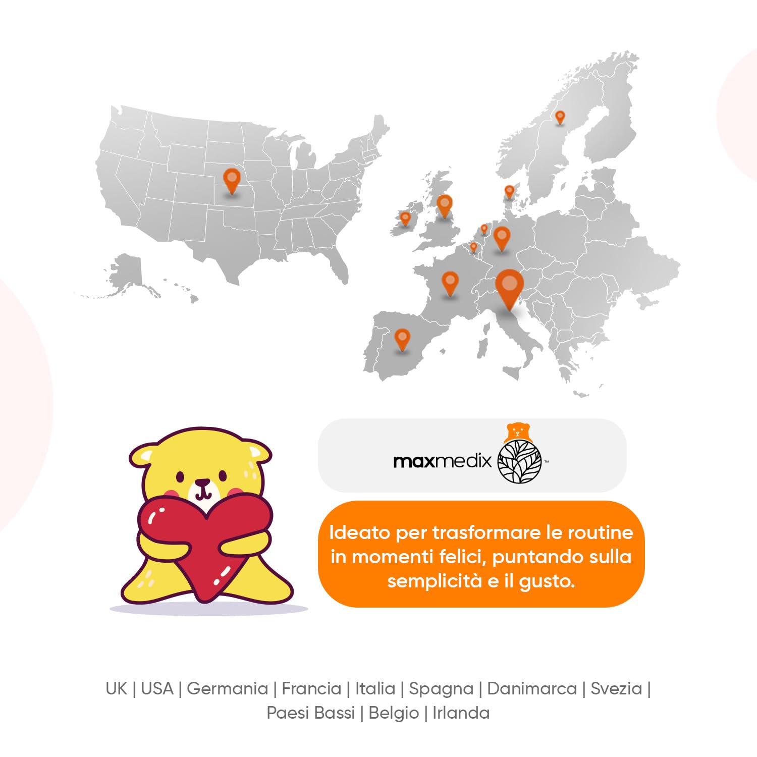 Vitamine Bambini con Omega 3-6-9, Ferro e Vitamina C, Calcio e Vitamina D3|Multivitaminico in Gommose, per Bambini dai 3 ai 12 anni, all'Aroma di Frutta, Integratore Alimentare Senza Glutine