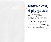 Vista 3 de Medline Non-Woven Non-Sterile, Rayon/Poly Gauze Sponge, 4 x 4, 4-Ply (10 Packs of 200)