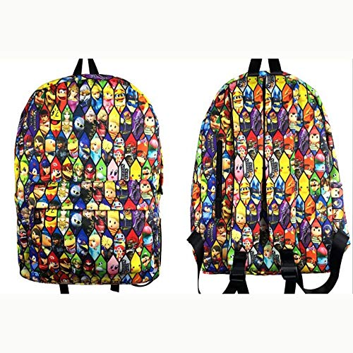 Bolsa Dibujos Animados Super Mario Bros Yoshi Toad Boo Bowser Kirby Graffiti Mochila