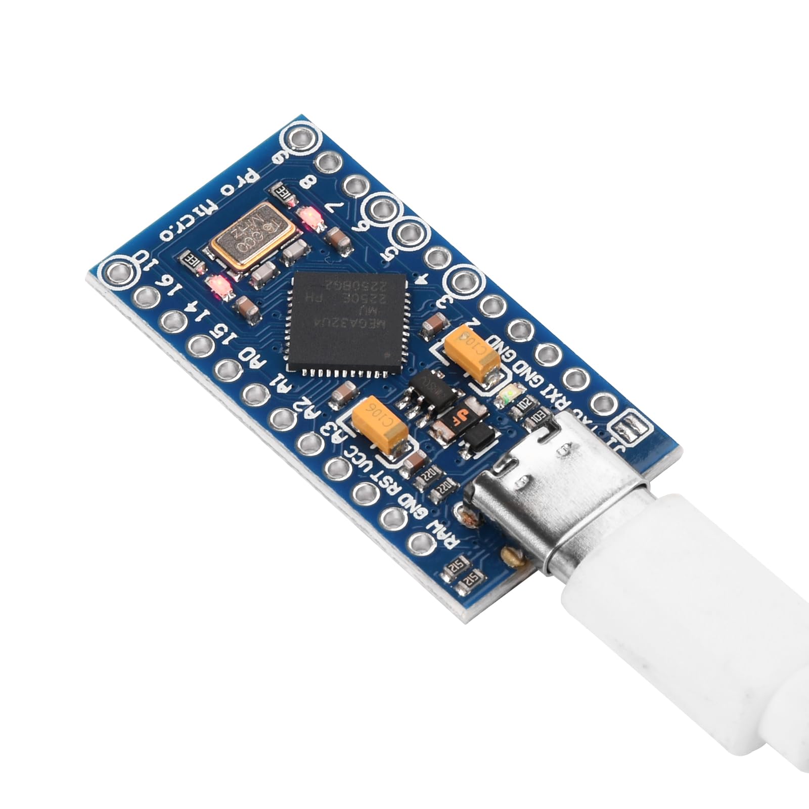 FORIOT 2個 Pro Micro 開発ボード モジュール Type-C インターフェース At-mega32U4 マイクロコントローラ モジュール 5V 16MHz ピン付き - 5