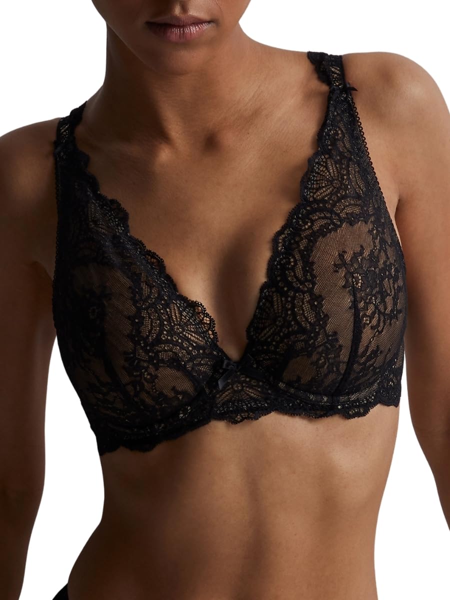 Aubade Women's Triangle Plunge Bra - Black - 32C