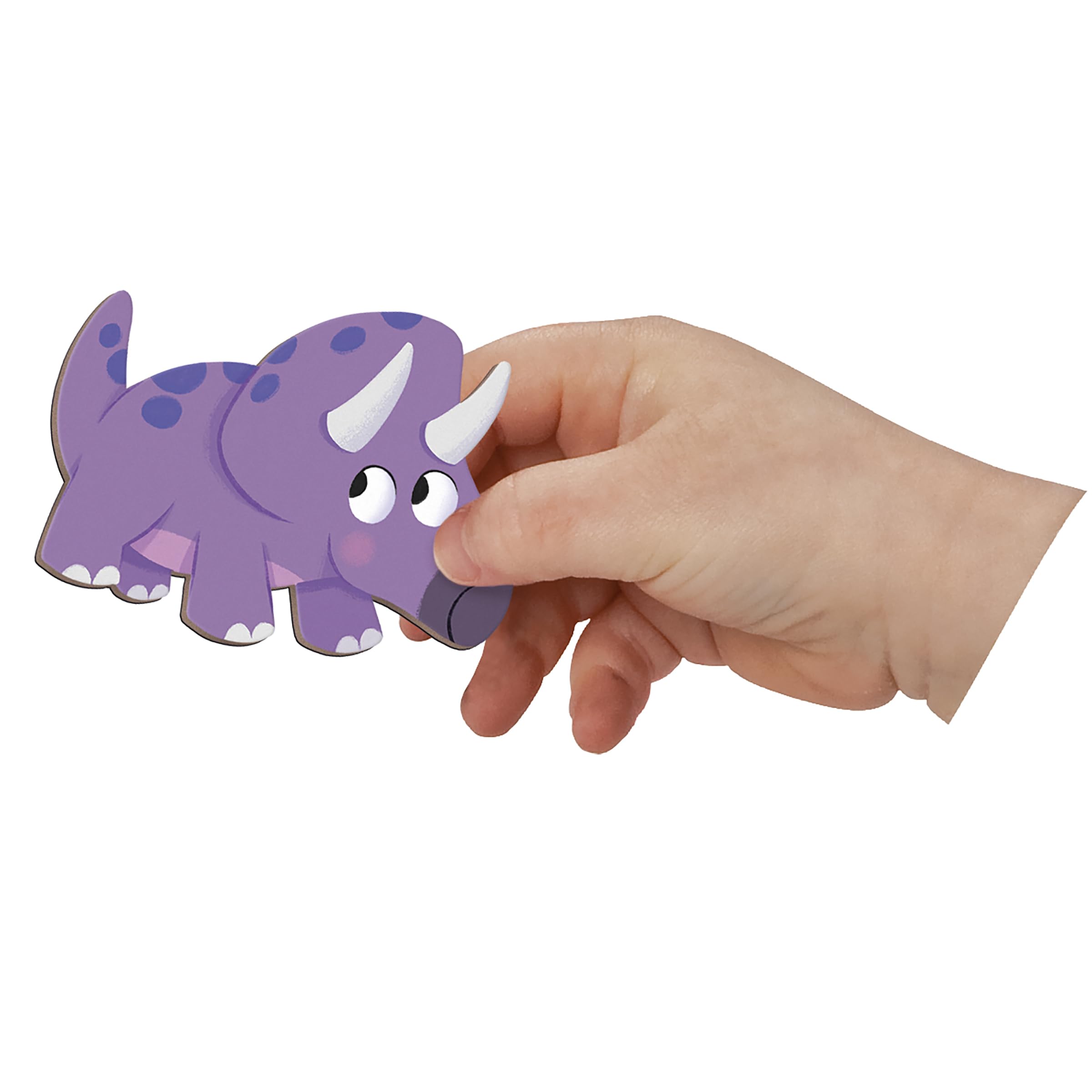 Janod - Magnetyczne historie Dinozaury - Magnetyczna gra edukacyjna 30 magnesów - Zabawka dla dzieci z kartonu FSC - Rozwija wyobraźnię i drobną motorykę - Od 3 lat, J05450