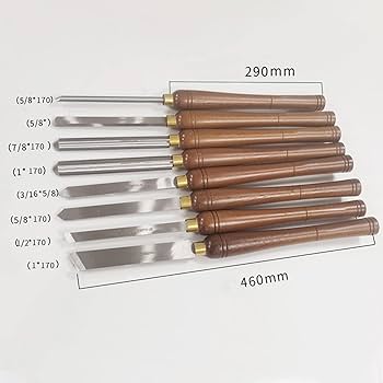 ノミセット　ケース付き Amazon | 木工旋盤ノミセット 8 点セット旋盤ノミ鋼刃木材旋削