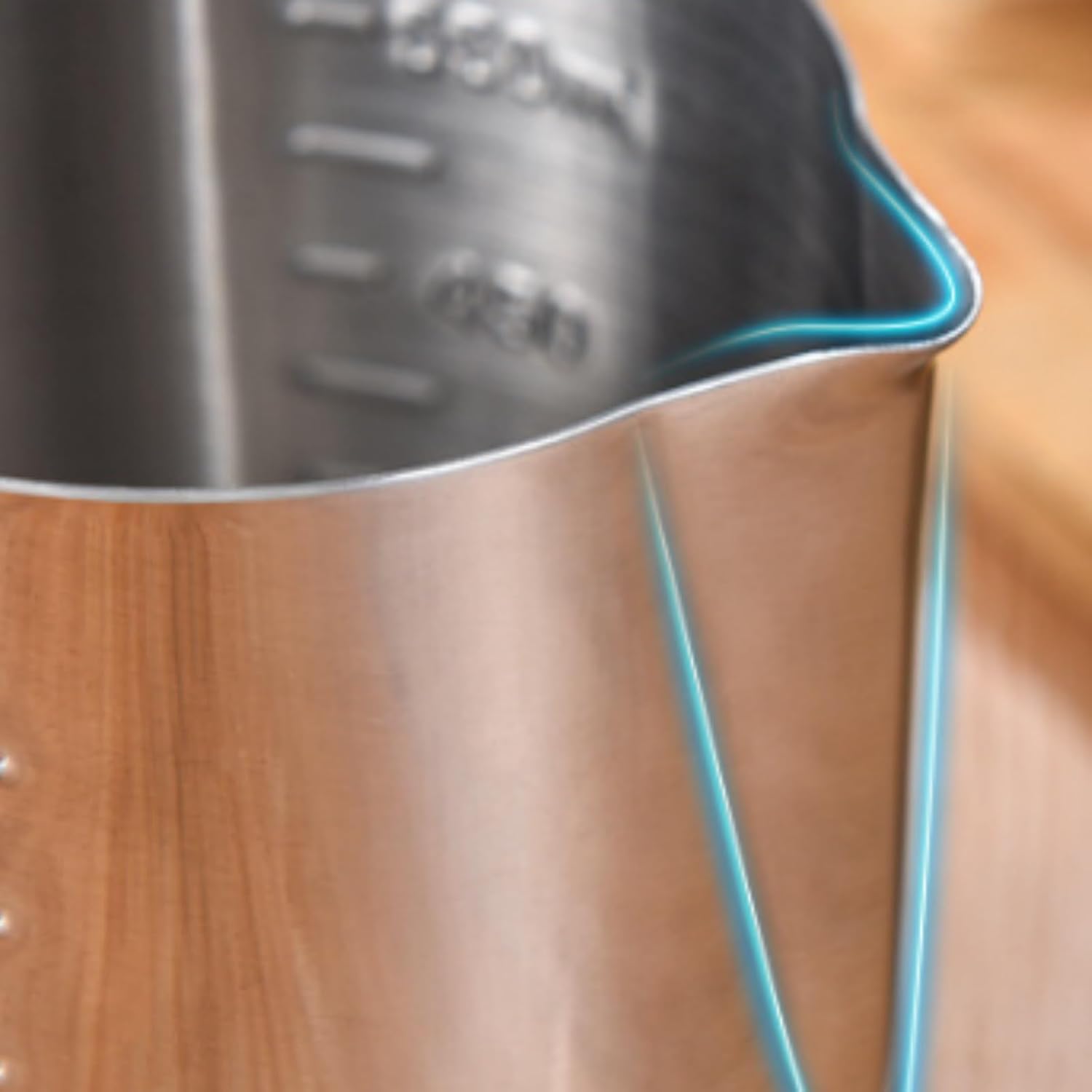 Milk Frothing Pitcher Hand Made Teapot and Milk Frother for Making and Coffee for Coffee Latte Art(Silver,1000ml)