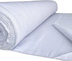 Tecido Alvejado Pano De Prato, Rolo 10 Metros 70cm Largura 10 Metros de comprimento 11 Trama - Cor Branco liso