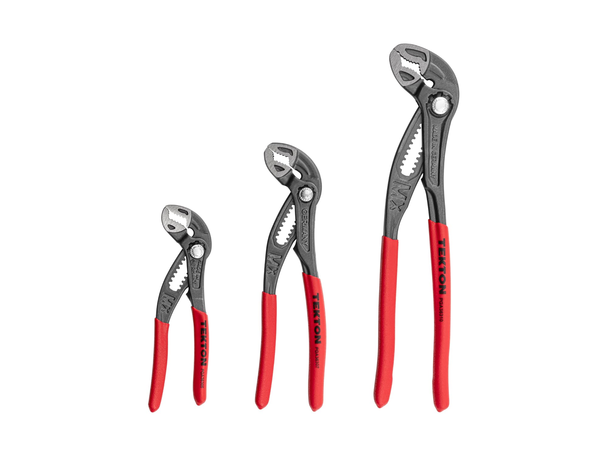 TEKTON Angle Nose Push Button Adjustable Pliers Set, 3-Piece (5, 7, 10 in.) | PGA93001