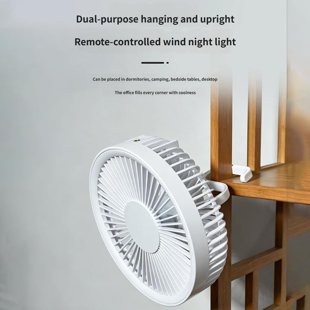 Rechargeable Led Camping Fan Light Rechargeable With Hook Portable Hanging Multifunctional Stand Ceiling Light