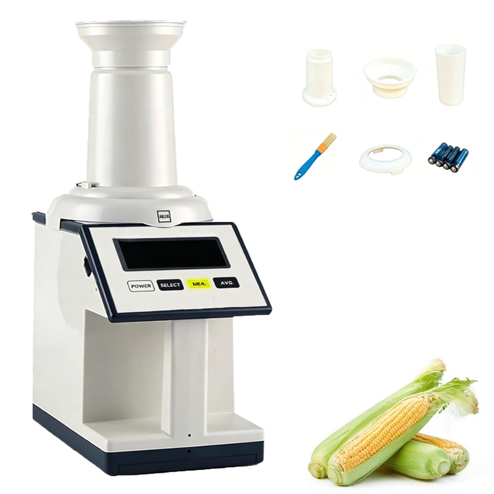 Pfps Portable Grain Moisture Meter, 1-40% Measuring Range Digital Tester, Fast Readout with Error Correction & Average Display, Moisture Analyzer for Wheat, Corn, Rice & 14 Other Grains