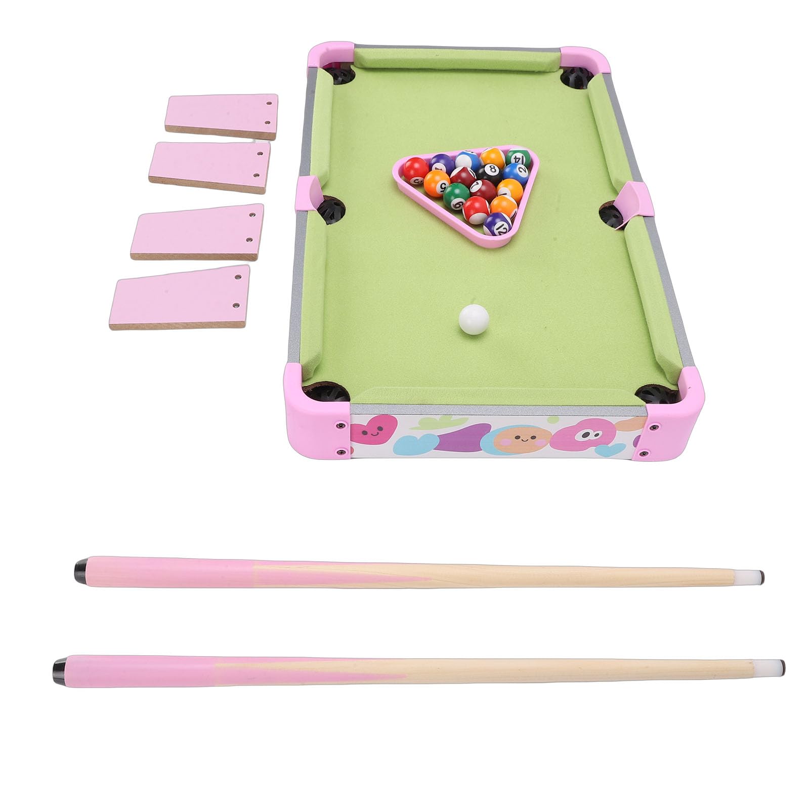 SIXRUN Table de Billard pour Enfants Mini Table de Billard Portable pour Enfants avec Grand Cadre Robuste de 51 X 32 Cm Matériaux en Bois et Plastique Composites pour Le Plaisir en
