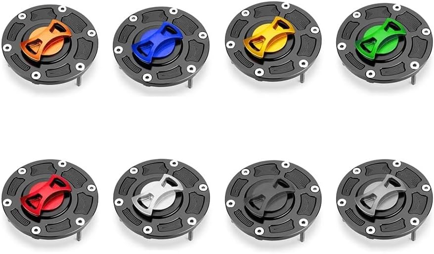 Ninja250 Ninja300 Motorcycle Tank Cover for NJ250 300 EX250 EX300 ER250 ER300 250 300 Oil Cap Accessories(Yellow)