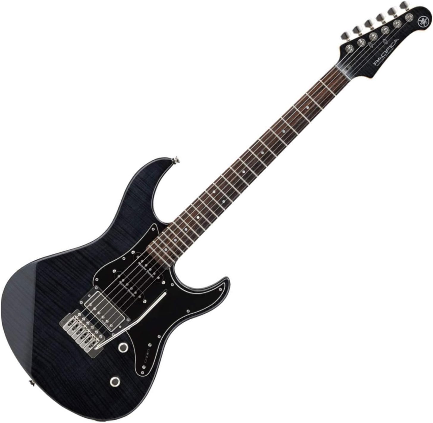 6 String Solid-Body Electric Guitar, Right, Translucent Black (PAC612VIIFM TBL)