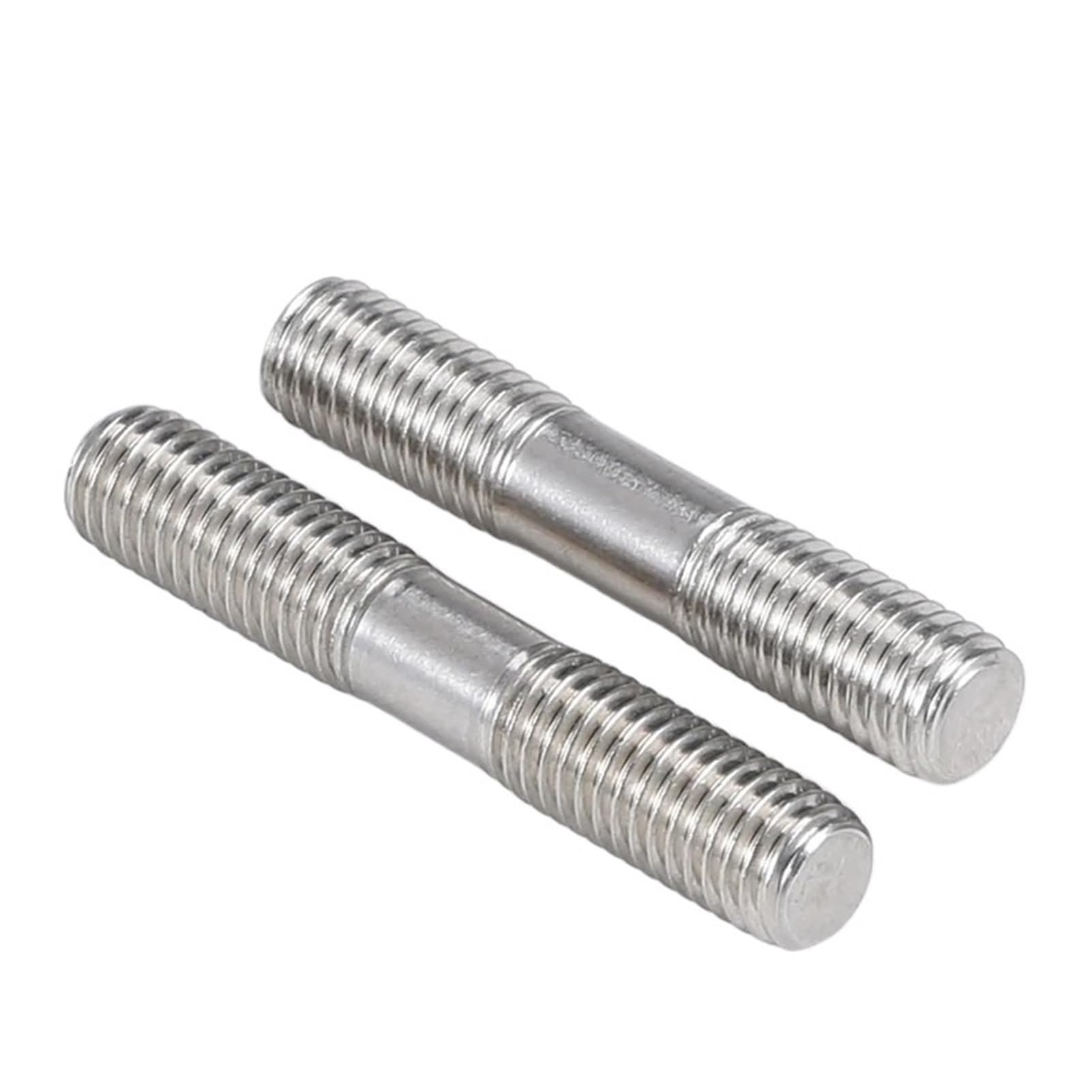 Threaded rods, Double Ended Stud Screws, 316 Stainless Steel End Thread Headless Bolts M6 M8 M10 M12 Pack of 5(140mm,M62pcs)