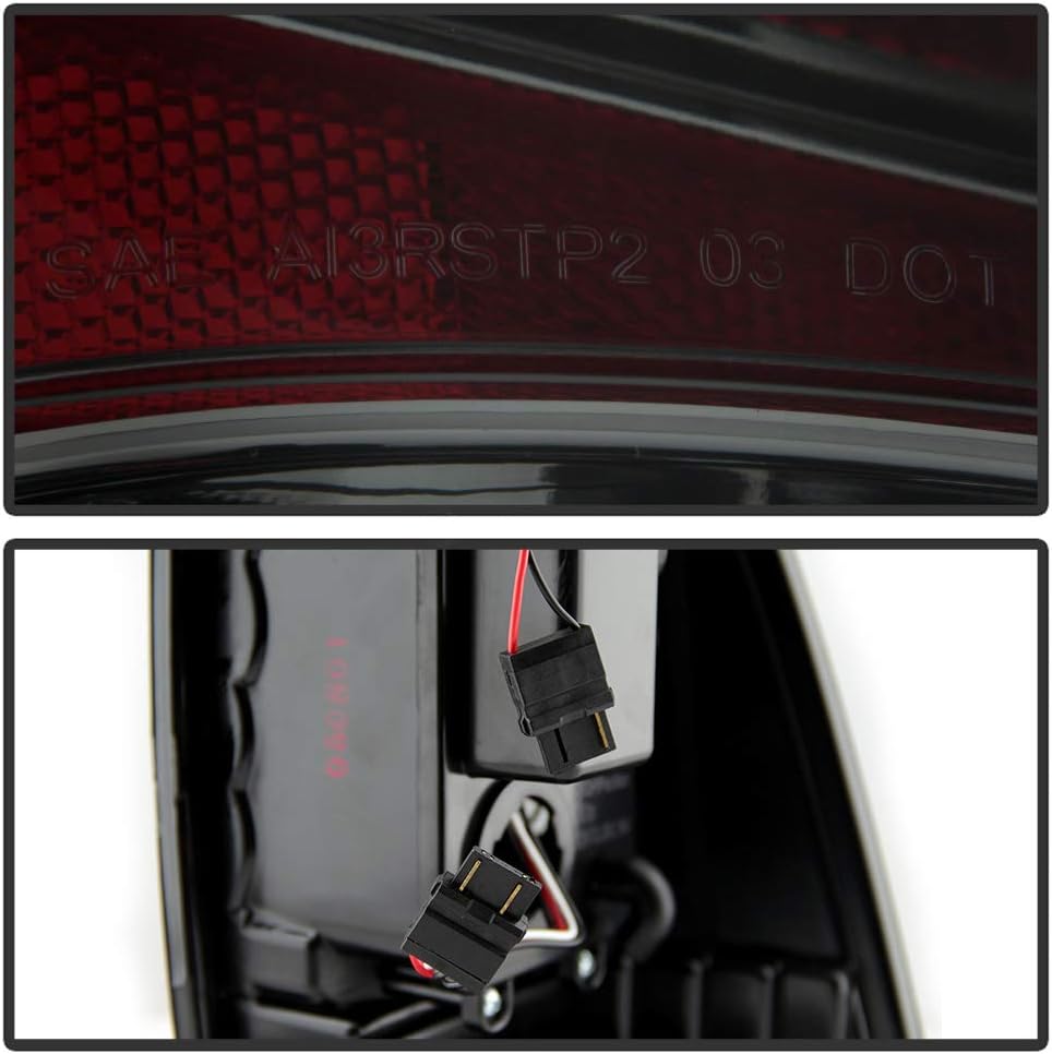 ACANII - For Smoked 2005-2015 Toyota Tacoma TRD [LED Tube] Tail Lights Brake Lamps 05-15