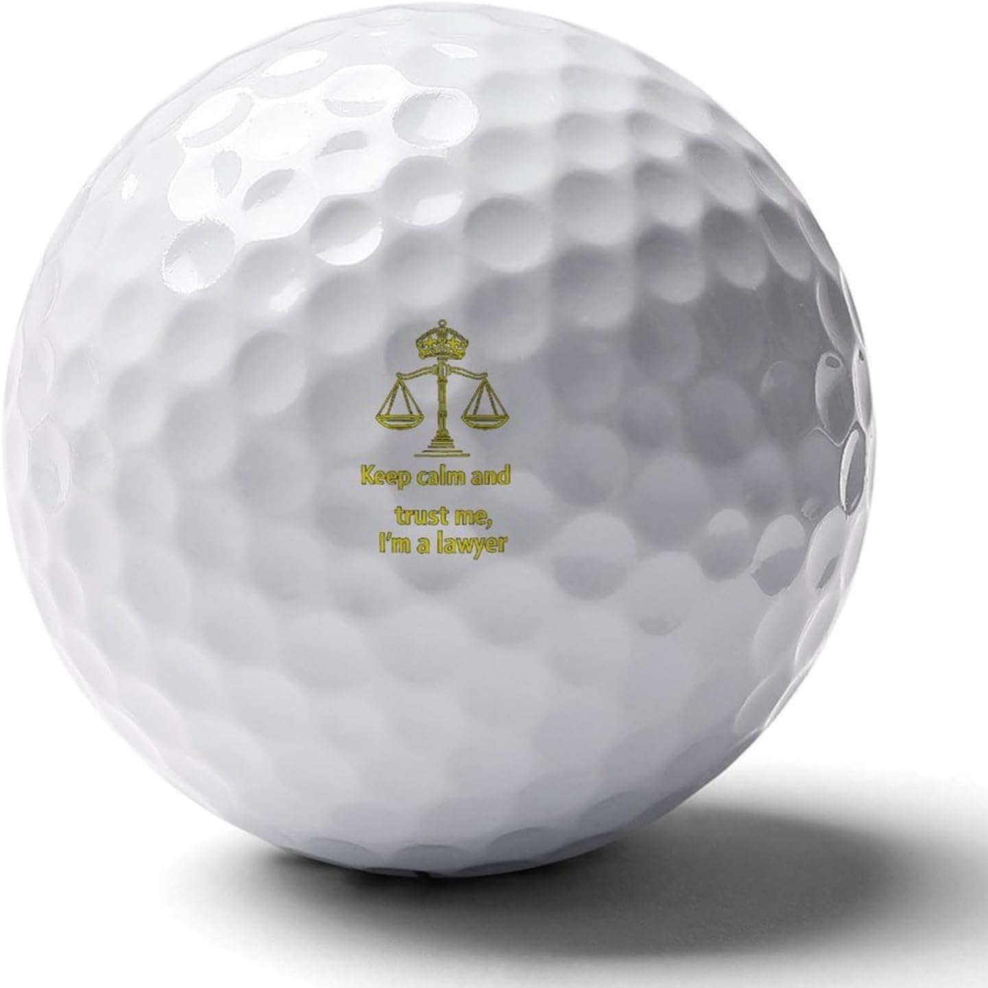 Keep Calm and Trust Me I Am A Lawyer Standard Golf Balls Performance Golf Distance Ball Gift for Golfers