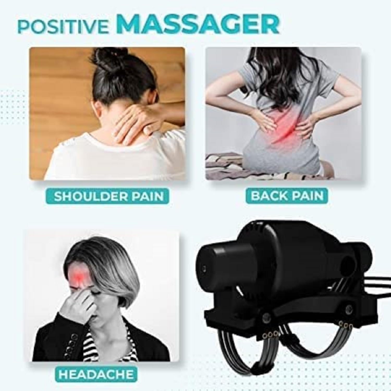 Shopeleven daul speed head massage machine for full body and pain relief tool (black) Shopeleven daul speed head massage machine for full body and pain relief tool (black)