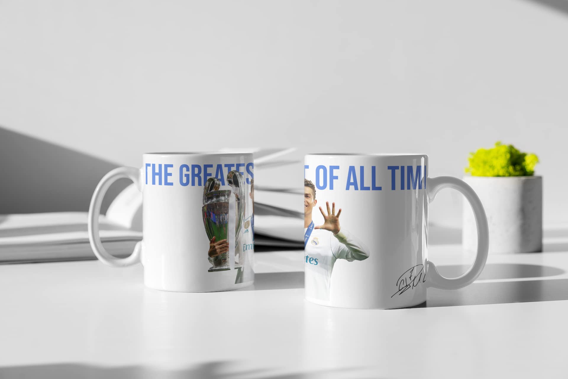 SINCE 7 STORE Cristiano Ronaldo Goat Mug for Football Fans