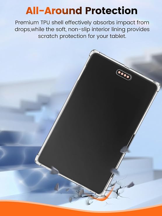 1-Pack Case Compatible with Xteink X3 eReader 3.7 Inch Smartphone Clear TPU Protective Cover with Lanyard, Four-Corner Airbag Shockproof, Slim Anti-Scratch, Drop-Resistant