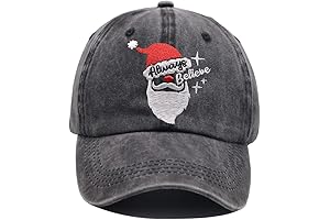 Embroidered Christmas Baseball Cap: Spread Holiday Cheer and Style
