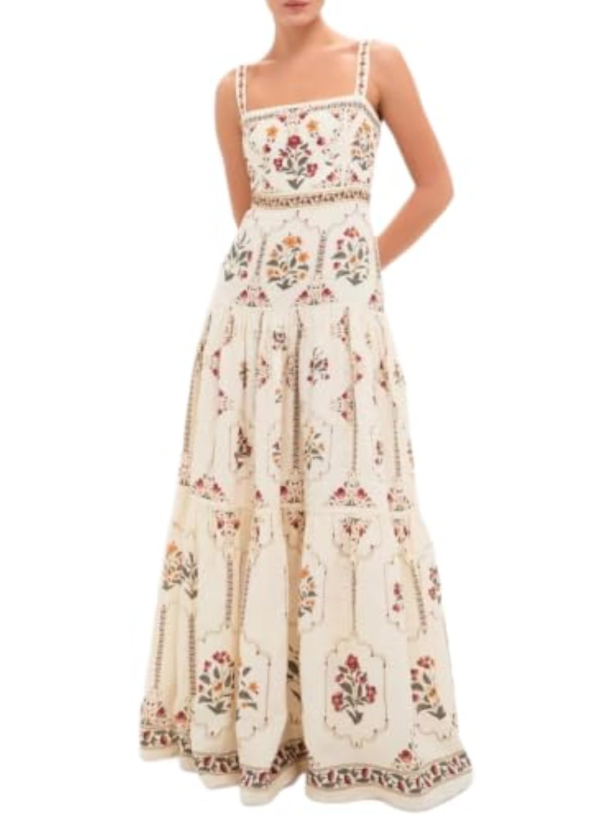 Top da Donna Boho con Spalline Sottili E Scollo Quadrato