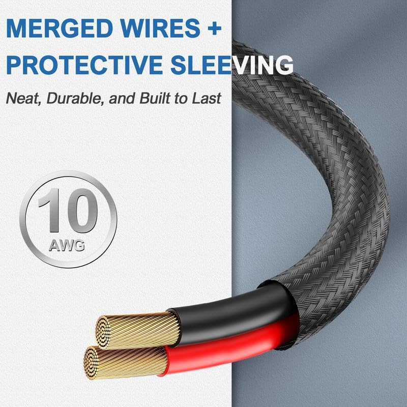 7 Way Trailer Plug to SAE Power Cable,(10AWG1.5Ft)7Pin Power Access,7-Way Blade to 2Pin SAE 12V Charger Source,7PoleTrailer Plug Charging Cord for RV Truck,Air Compressor,Portable Cooler,LED Pod Light