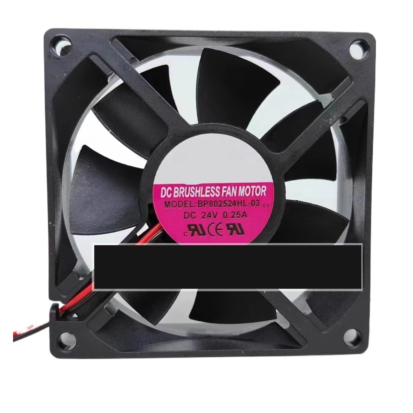 TPKMVGAP BP802524HL-03 80 * 80 * 25MM 8CM 24V 0.25A 2-wire Cooling fan(2wire G1)