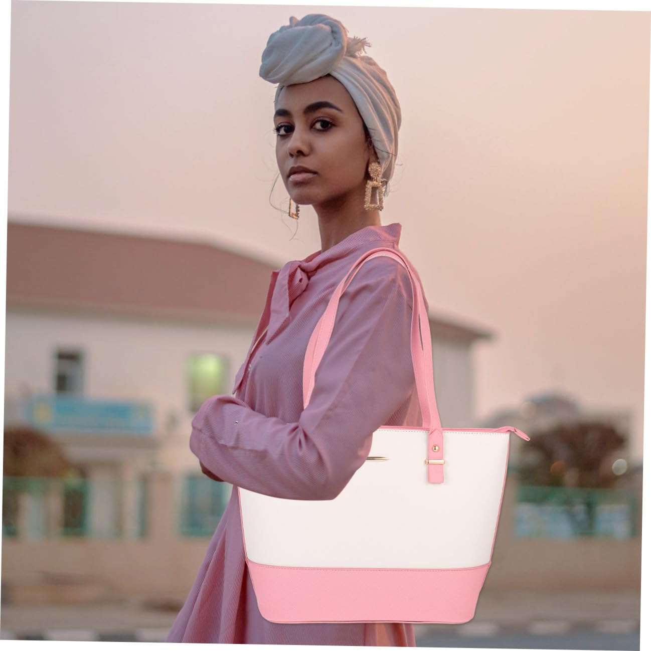 PACKOVE Bolso con Compartimentos de Pu para Mujer Conjunto de Bolso de Mano de Hombro con Gran Capacidad y Estilo Moderno para Ocio y Compras Color Aleatorio