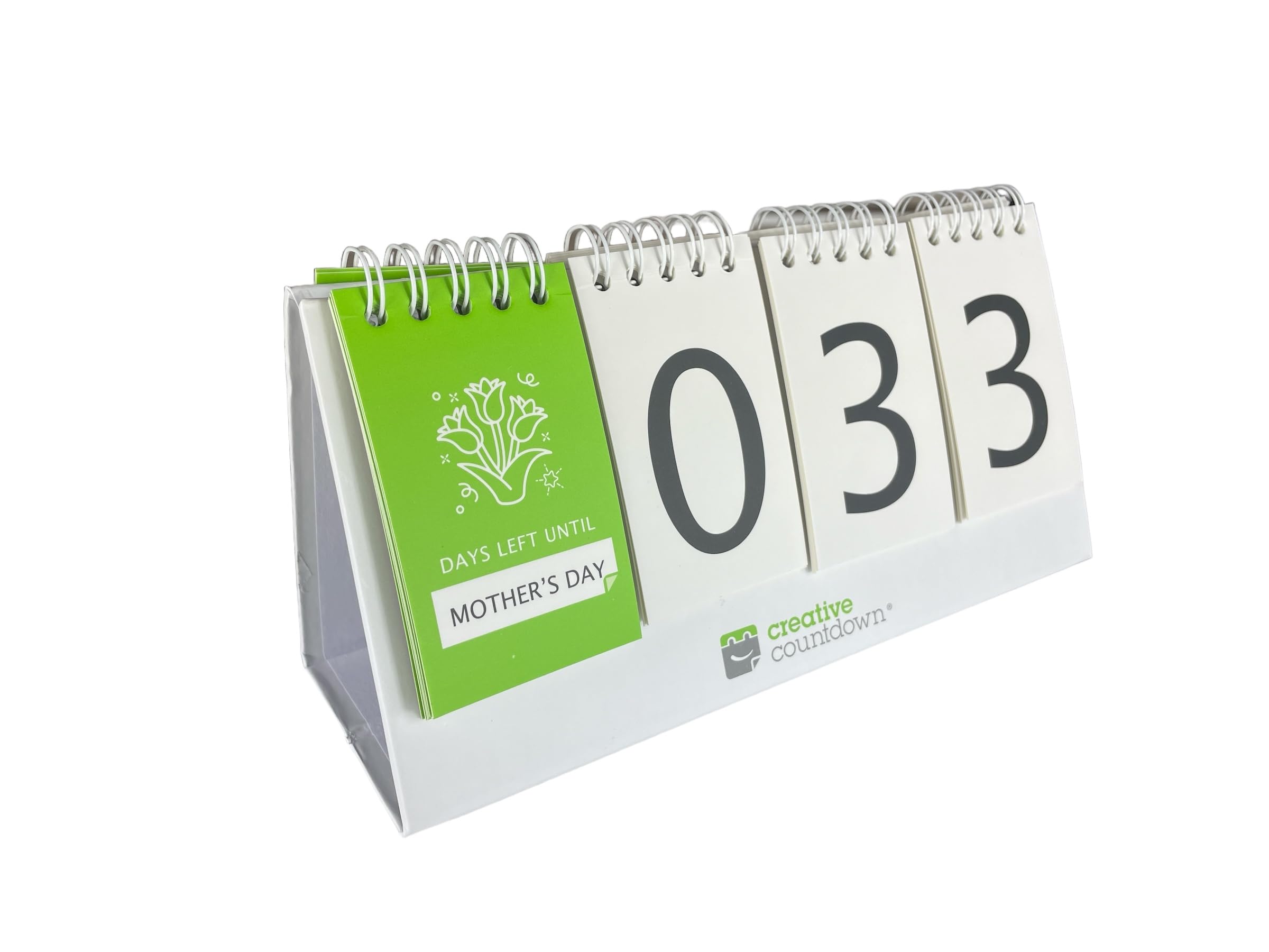 Perpetual Countdown Calendar, Days Left Tracker for Holidays, Birthdays, Anniversaries, Vacation, Goals