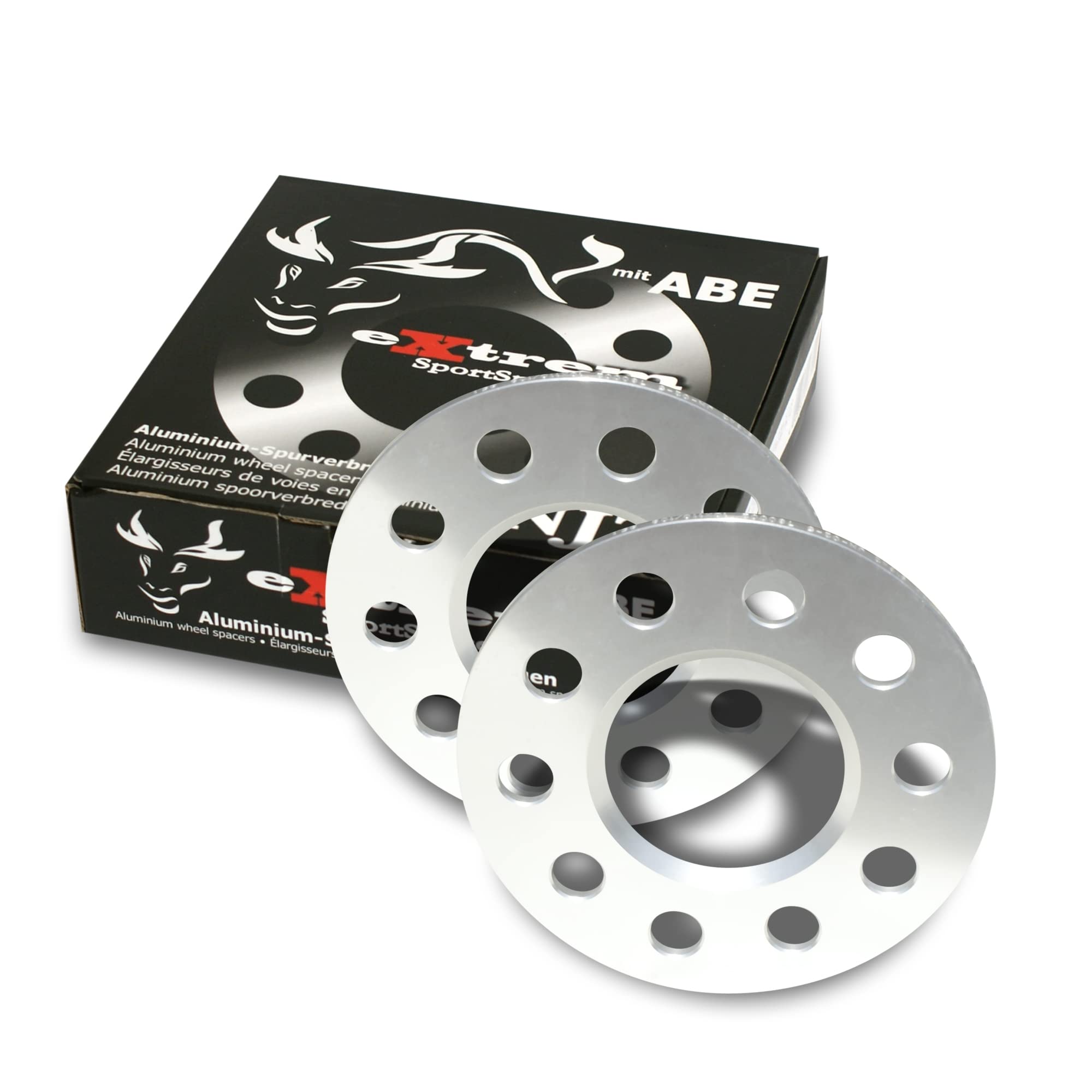 NJT eXtrem 780002 Cales Elargisseurs de voies 10mm (paire) - 5mm (épaisseur par Cale) Entraxe 5/110/108, Alésage central 65,1 mm