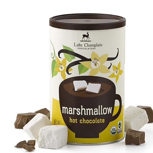 Lake Champlain - Chocolate caliente orgánico malvavisco, 16 porciones, 1 libra (paquete de 2)