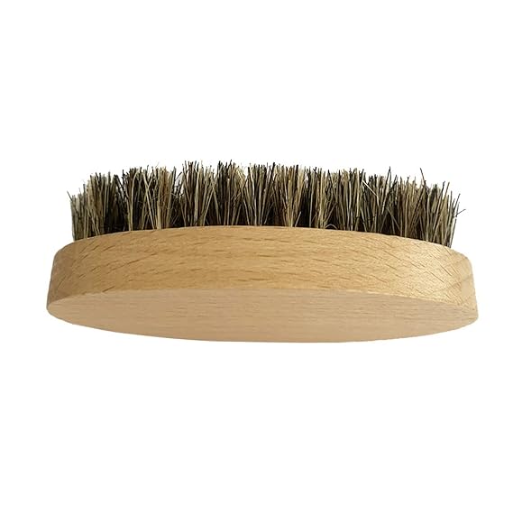 For Facial Hair Boar Bristle Beard Brush Oval Wood Handle Beard & Mustache Brush Massage Comb Men Beard Grooming Tool