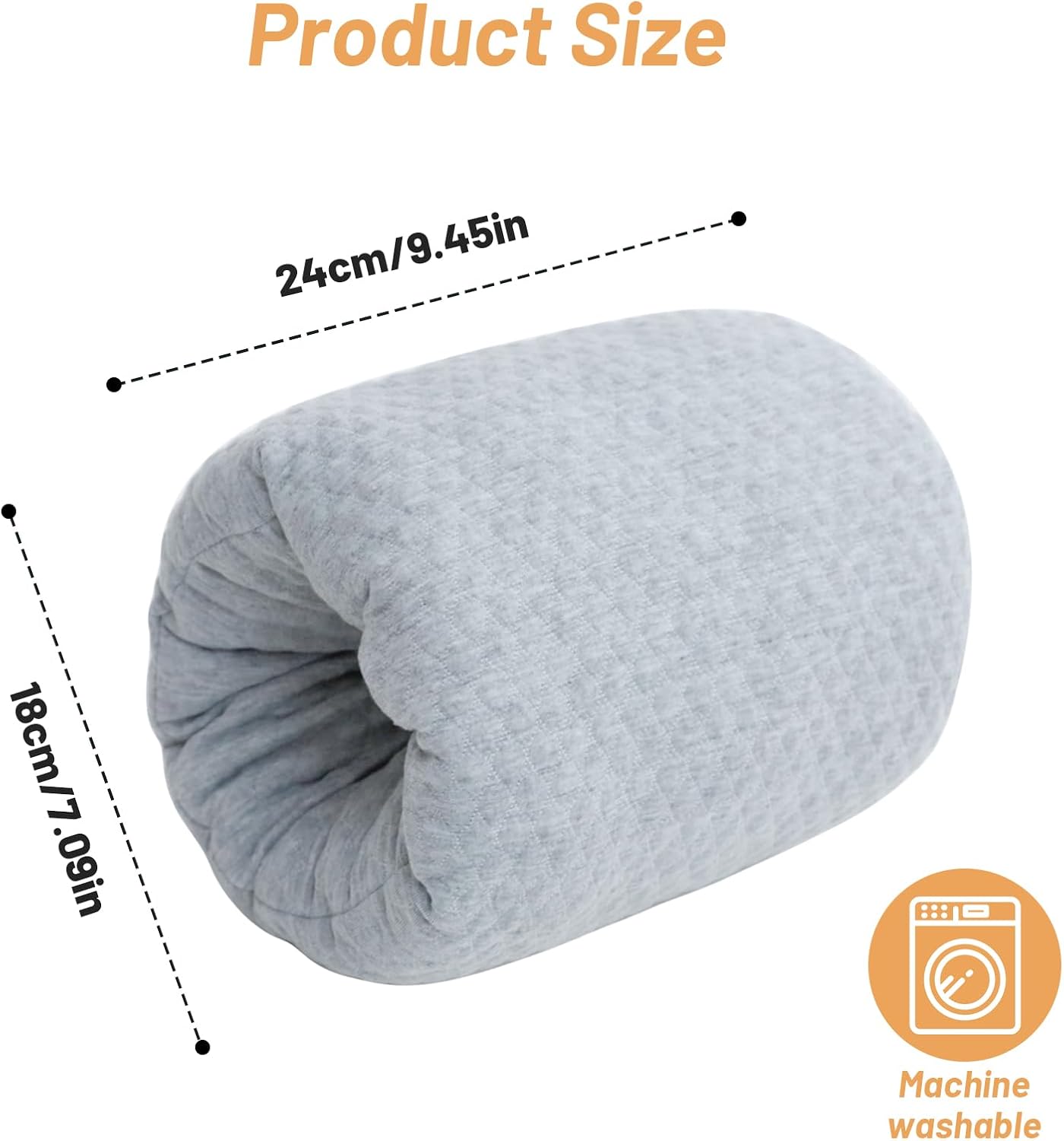 KAKIBLIN Baby Feeding Arm Pillow,Baby Nursing Arm Breastfeeding Pillows Support for Newborn Mom and Babies,Portable and Washable,Ergonomic Nursing Essentials, Travel Pillows for Newborn (Dark Gray)