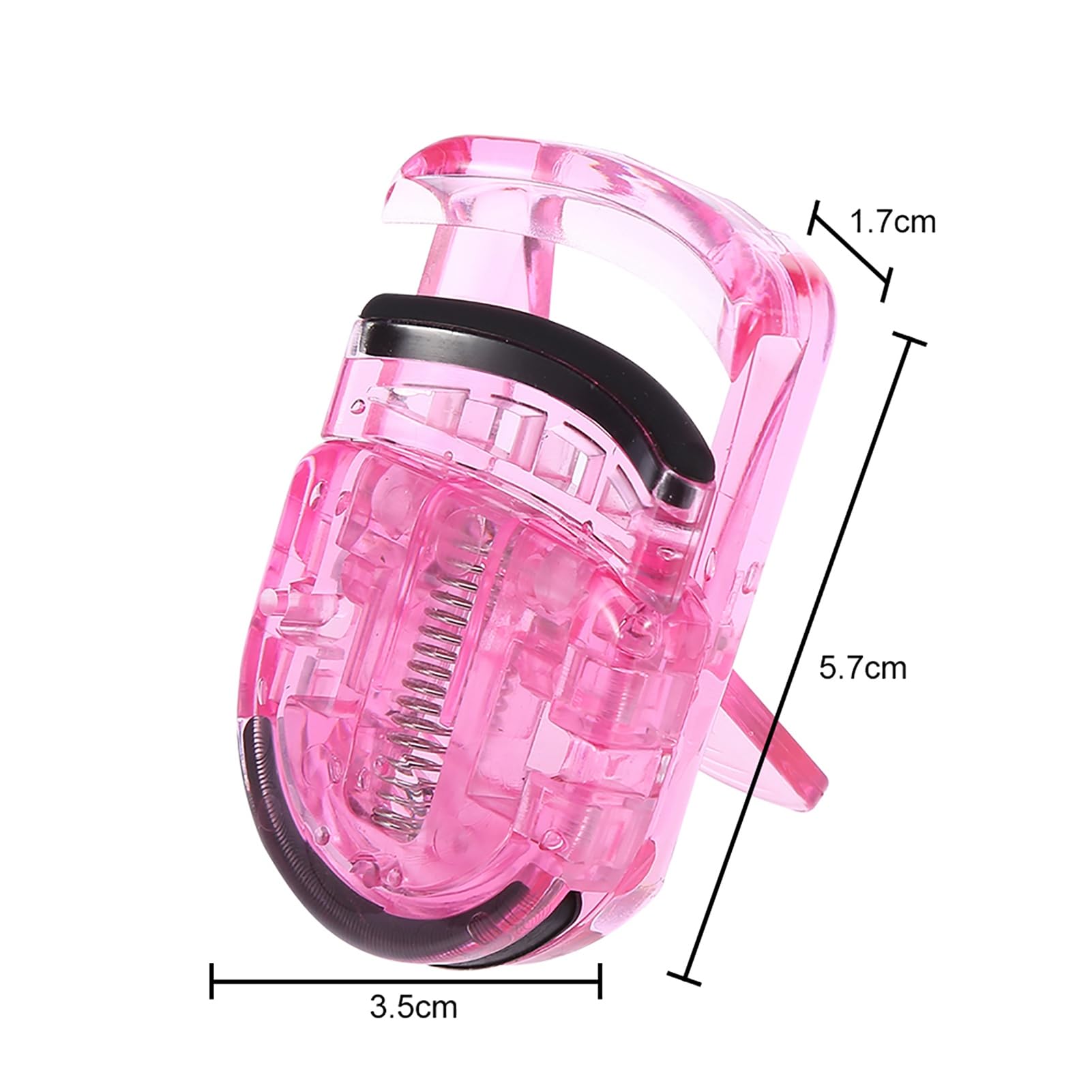 Jurupi Mini Clamp/Holder per Bigodino per Ciglia Portatile con Calittini Ciglia in Gomma Clamp/Holder Cosmetici di Cosmetica Rosa (Rosa)