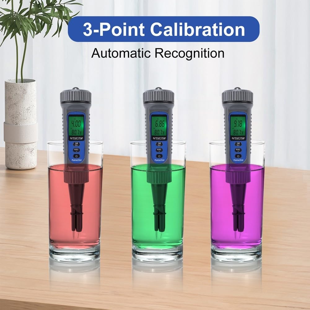 Testeur pH Eau et Solide Dissous pour Aquarium