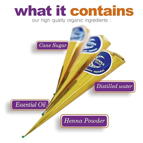 Miniatura 3 de Tinte para el cabello de henna, listo para usar, pasta de conos de henna, perfecto para teñir el cabello y nutrición del cabello, tubos de henna