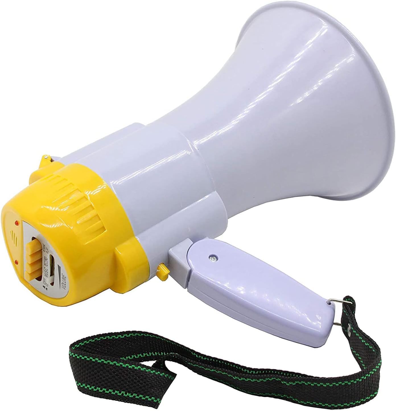 Megáfono, Megáfono portátil de Mano, Altavoz Bullhorn con Control Volumen y grabadora Voz, megáfono for Exteriores