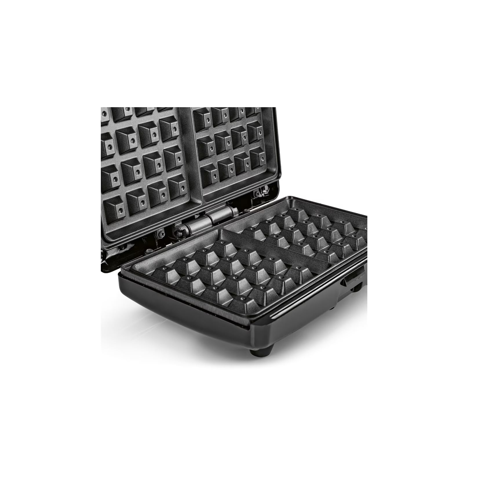 GOURMETmaxx Waffle belga, 750 W, nero, con spie di controllo